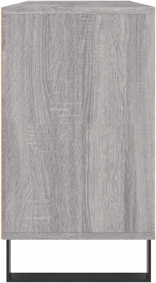 Vonios kambario spintelė, pilka ąžuolo, 80x33x60cm, mediena