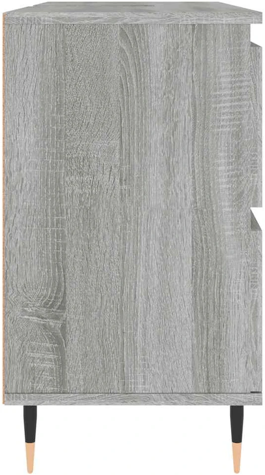 Vonios kambario spintelė, pilka ąžuolo, 80x33x60cm, mediena
