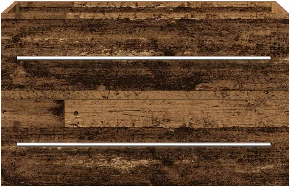 Vonios kambario spintelė, praustuvas, senovinė mediena, 80x38,5x48 cm, inžinerinė mediena