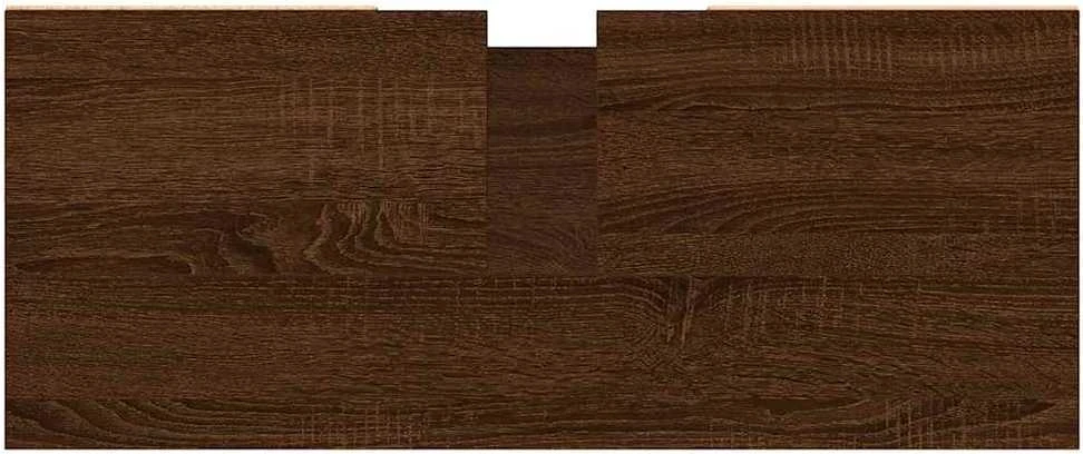 Vonios kambario spintelė, ruda ąžuolo, 80x33x60cm, mediena