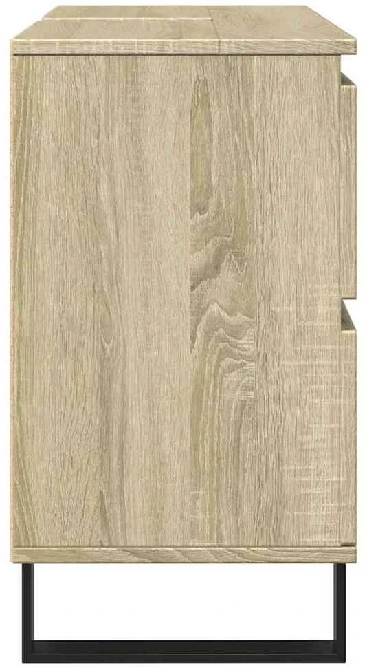 Vonios kambario spintelė, sonoma ąžuolo, 80x33x60cm, mediena