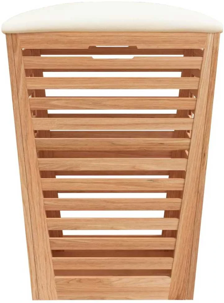 Vonios kambario taburetė, 40,5x40,5x56cm, riešutmedžio masyvas