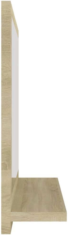 Vonios kambario veidrodis, ąžuolo, 40x10,5x37cm, mediena