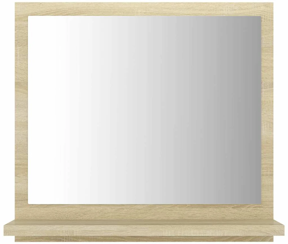 Vonios kambario veidrodis, ąžuolo, 40x10,5x37cm, mediena
