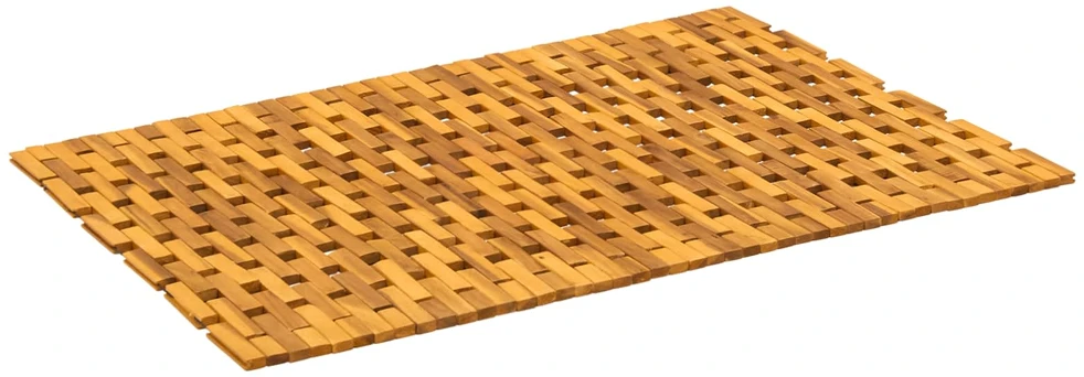 Vonios kilimėliai Natūrali 65 x 100 cm Kietos akacijos mediena