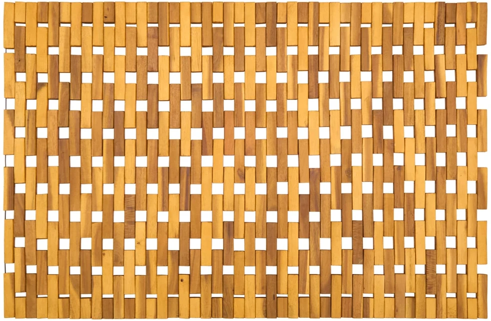 Vonios kilimėliai Natūrali 65 x 100 cm Kietos akacijos mediena