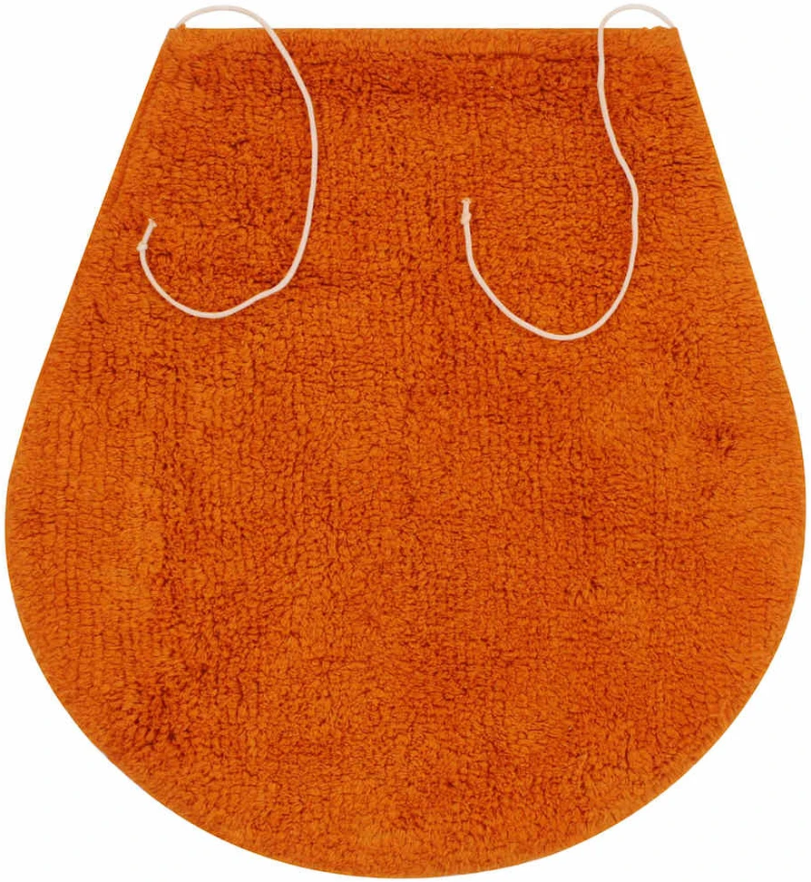 Vonios kilimėlių rinkinys, 3d., oranžinis, audinys