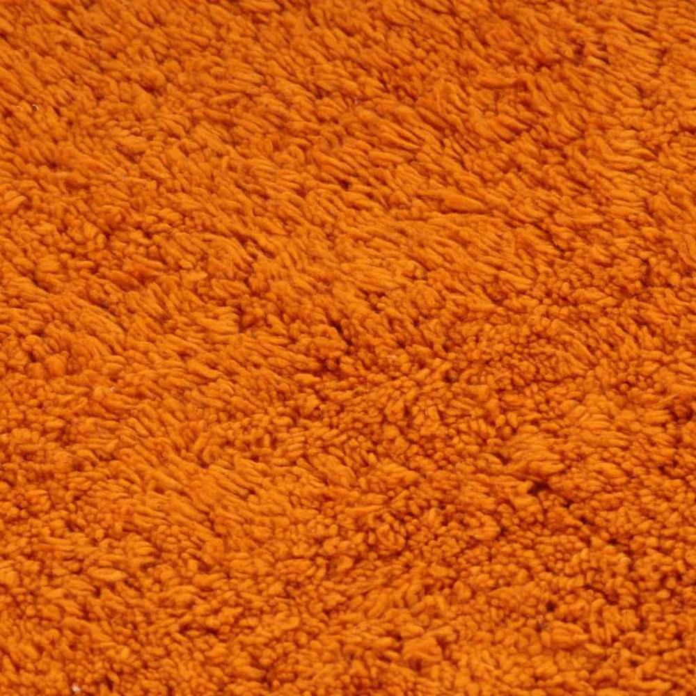 Vonios kilimėlių rinkinys, 3d., oranžinis, audinys