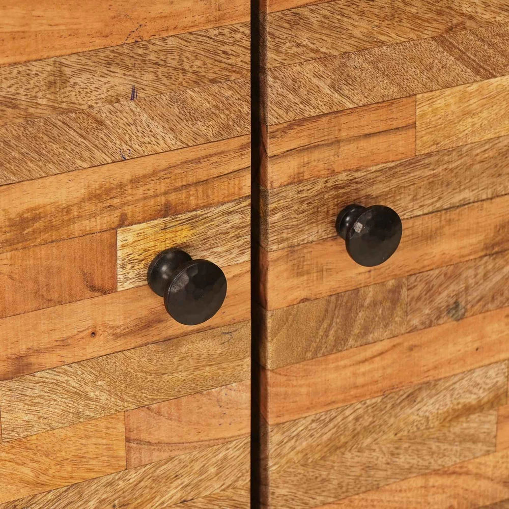 Vonios komplektai 2 vnt. Natūrali Kietas mango medis