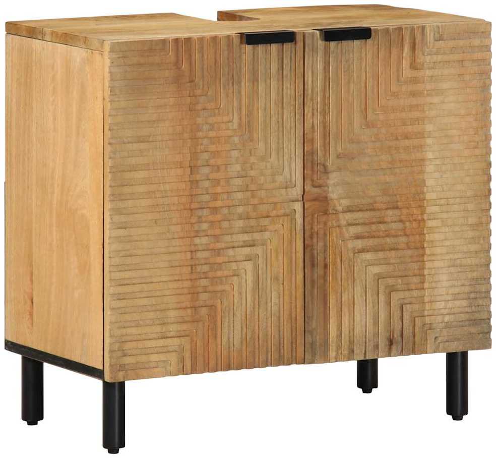 vonios kriauklė ruda 62x33x58 cm medžio masyvo mango