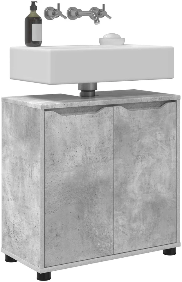 Vonios kriauklės cabinetas Betono pilka 60 x 30 x 60 cm