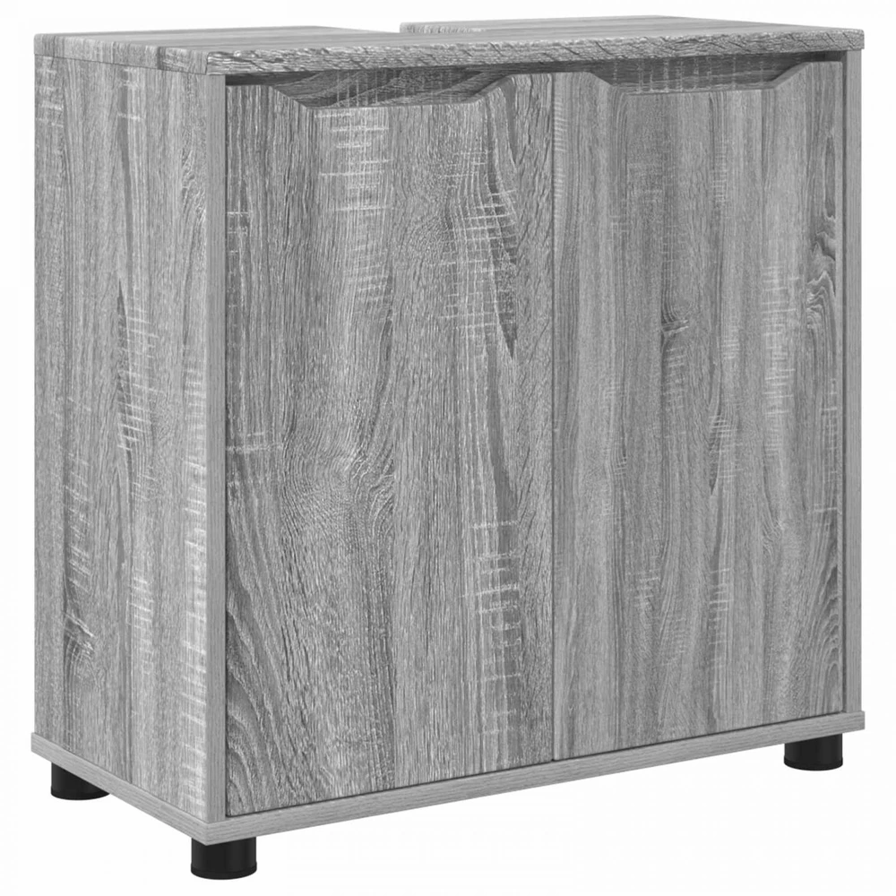 Vonios kriauklės cabinetas Pilkas Sonoma 60 x 30 x 60 cm