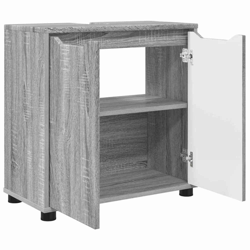 Vonios kriauklės cabinetas Pilkas Sonoma 60 x 30 x 60 cm