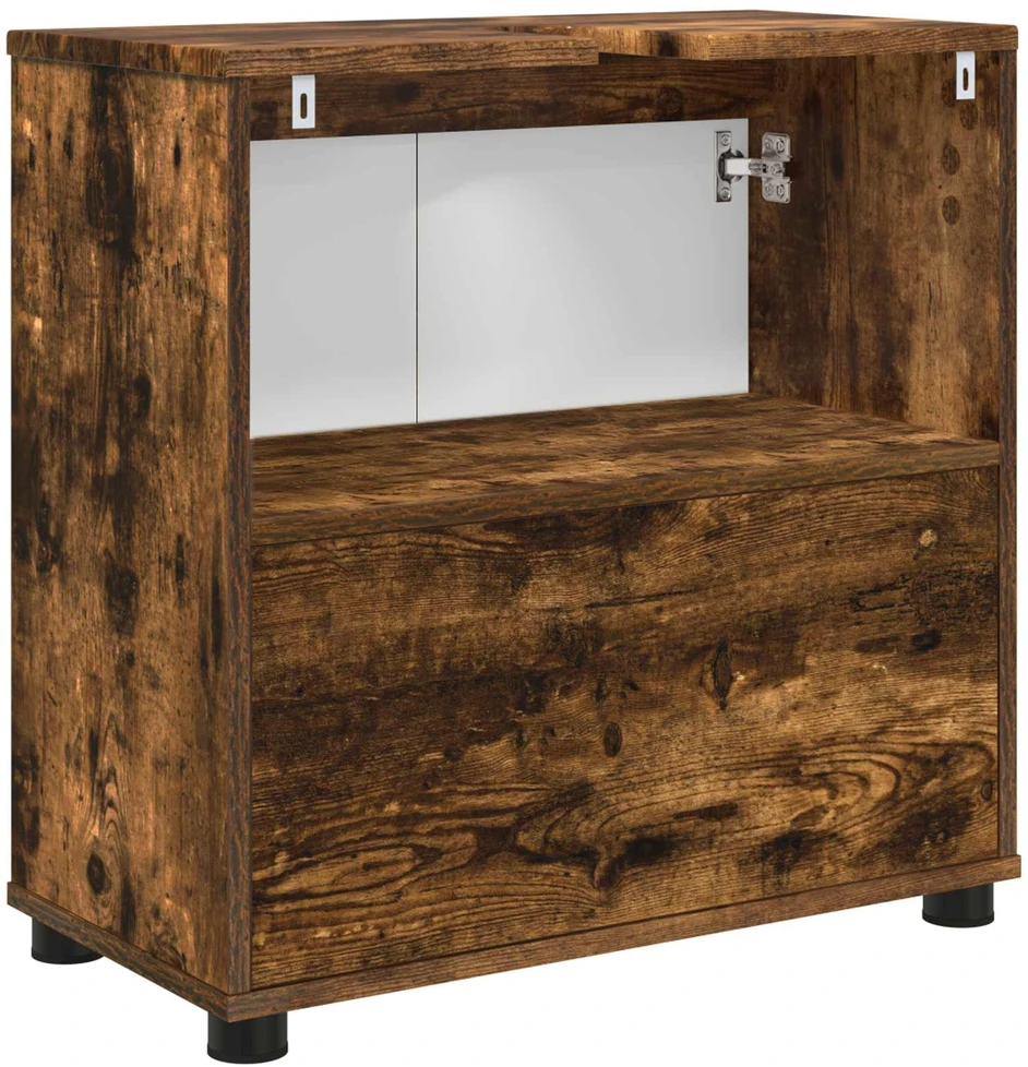 Vonios kriauklės cabinetas Rūkyta ąžuolas 60 x 30 x 60 cm