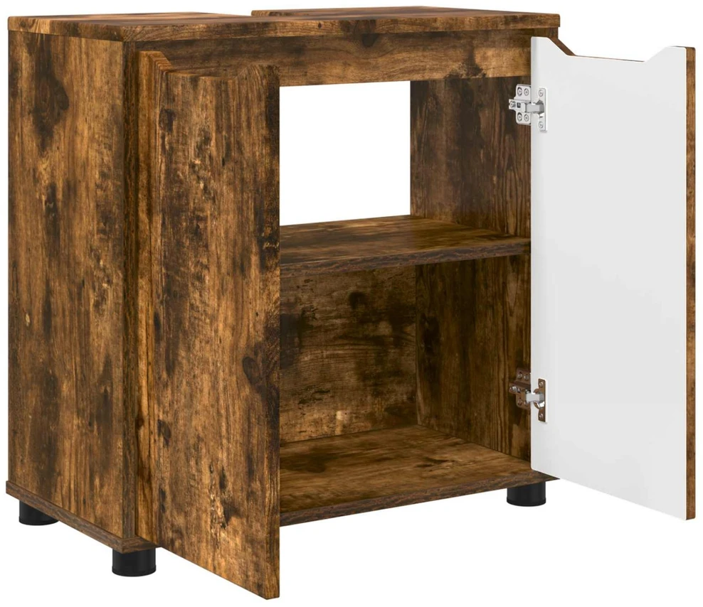 Vonios kriauklės cabinetas Rūkyta ąžuolas 60 x 30 x 60 cm
