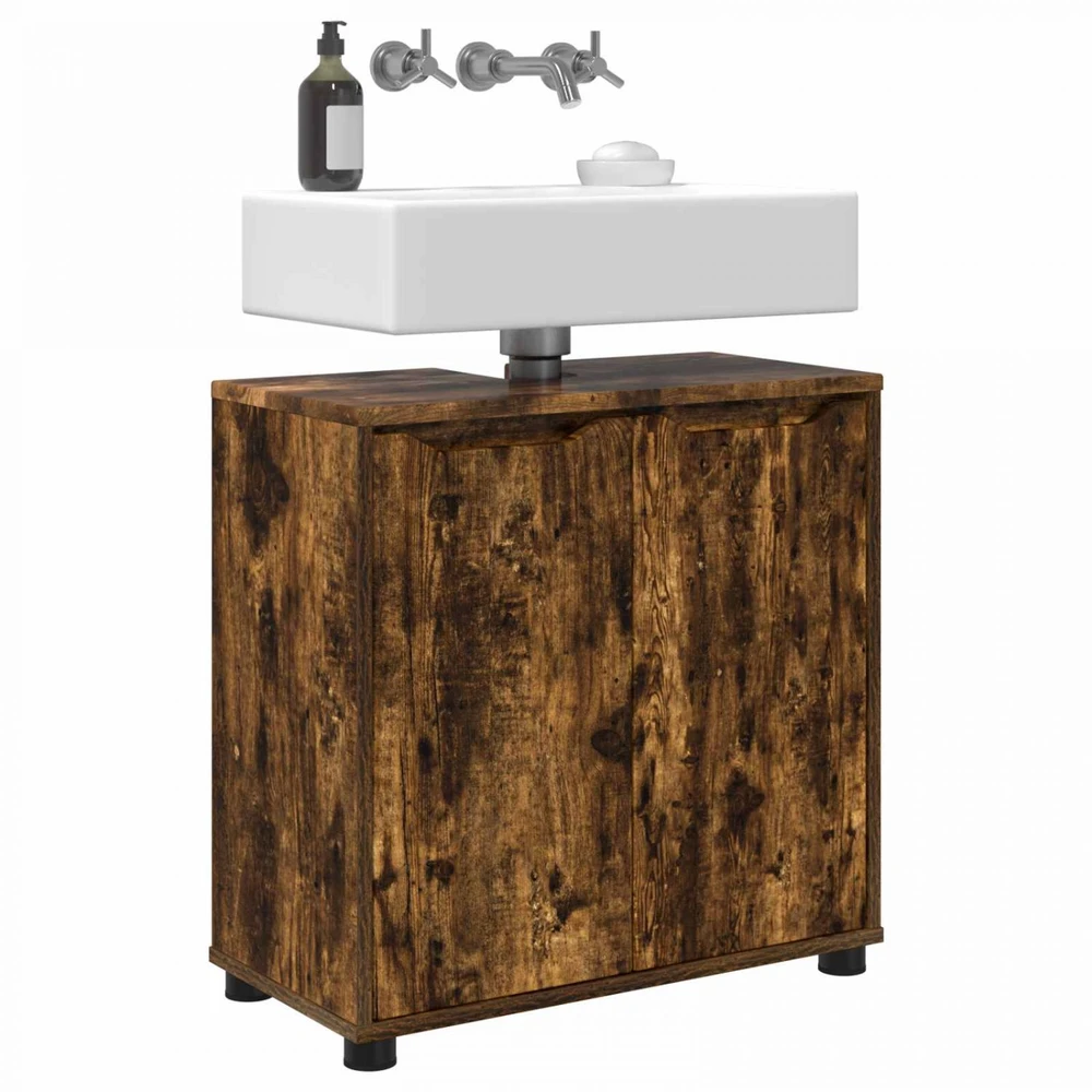 Vonios kriauklės cabinetas Rūkyta ąžuolas 60 x 30 x 60 cm