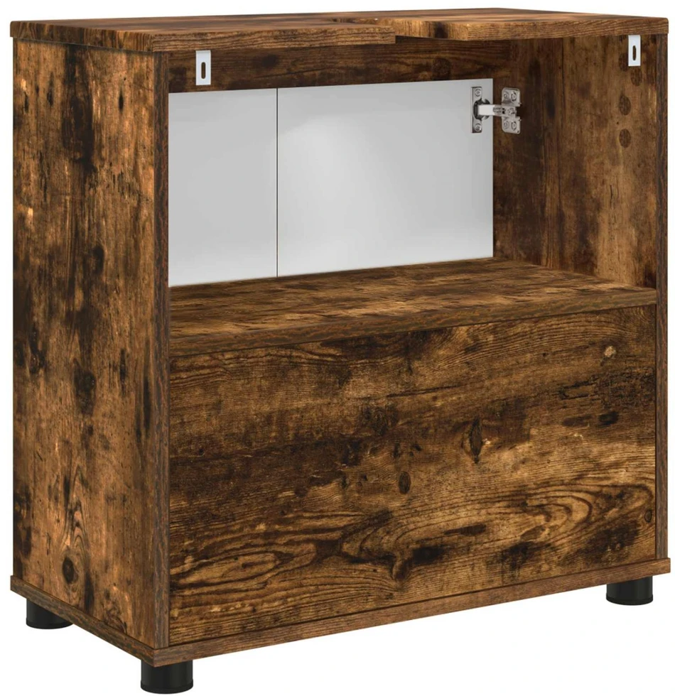 Vonios kriauklės cabinetas Rūkyta ąžuolas 60 x 30 x 60 cm