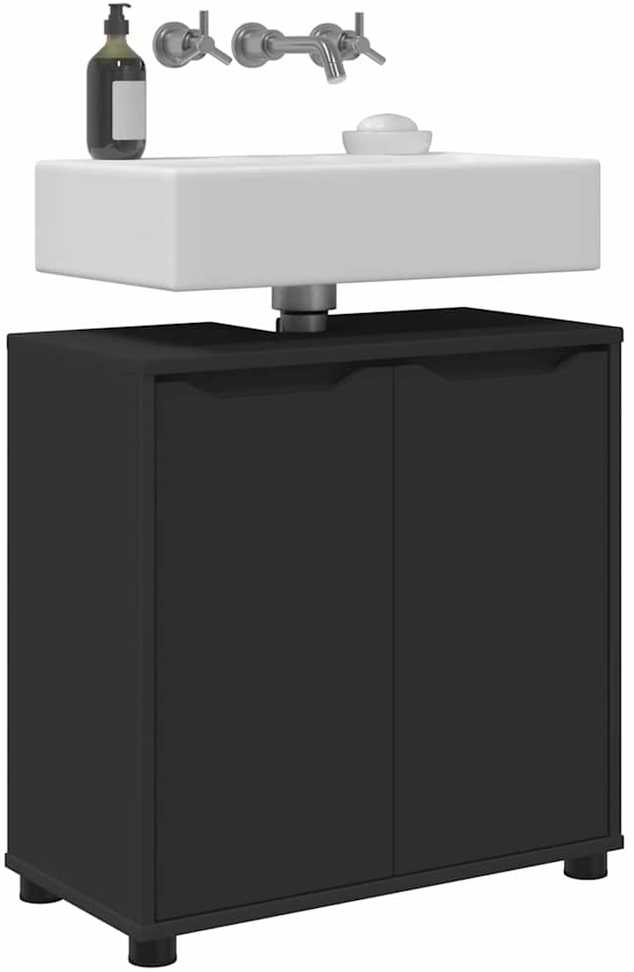 Vonios kriauklės cabinetas Juoda 60 x 30 x 60 cm