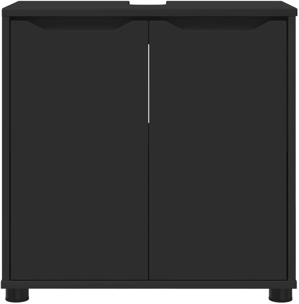Vonios kriauklės cabinetas Juoda 60 x 30 x 60 cm