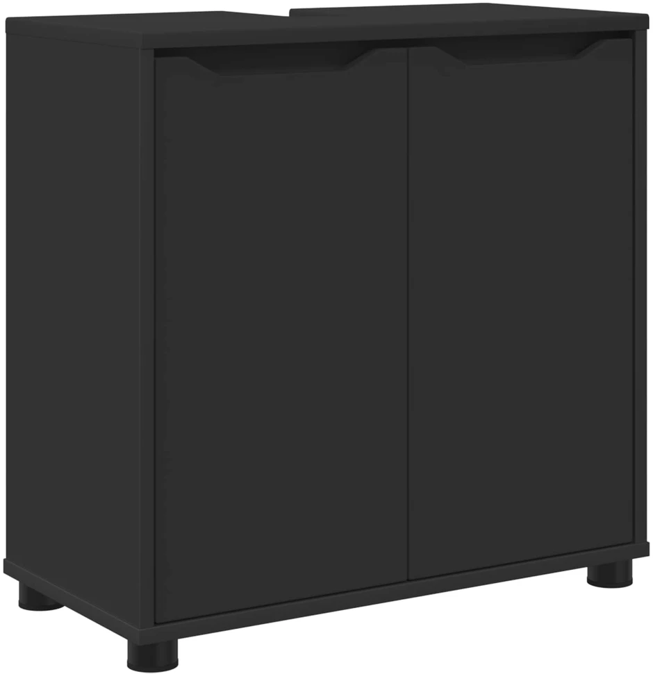 Vonios kriauklės cabinetas Juoda 60 x 30 x 60 cm
