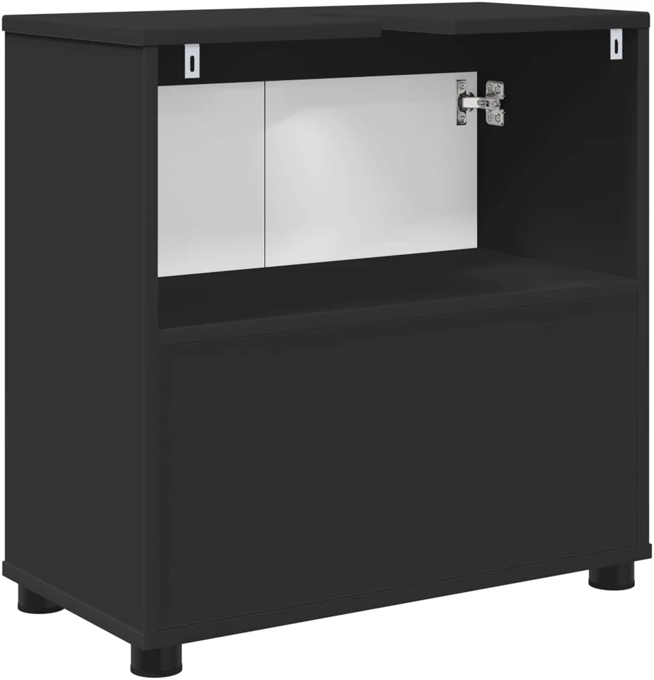 Vonios kriauklės cabinetas Juoda 60 x 30 x 60 cm