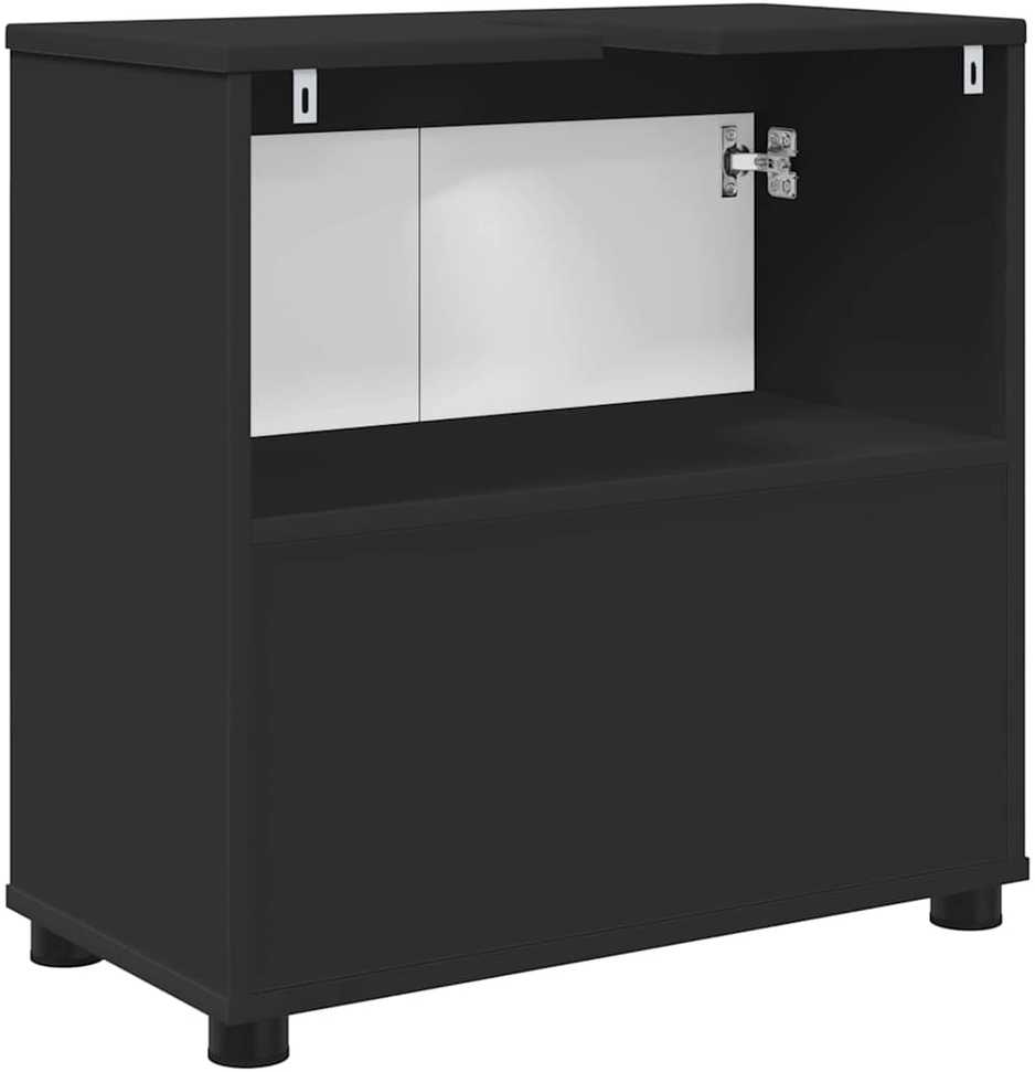 Vonios kriauklės cabinetas Juoda 60 x 30 x 60 cm