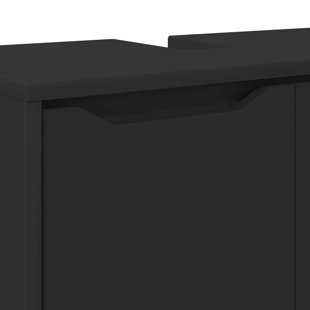 Vonios kriauklės cabinetas Juoda 60 x 30 x 60 cm