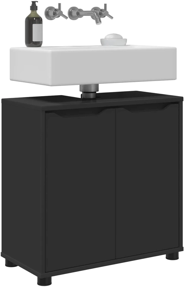 Vonios kriauklės cabinetas Juoda 60 x 30 x 60 cm