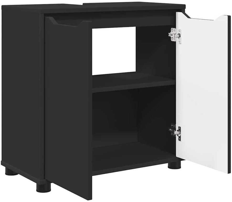 Vonios kriauklės cabinetas Juoda 60 x 30 x 60 cm