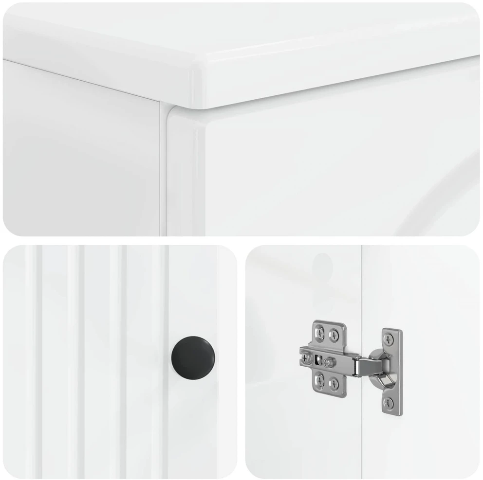 Vonios kriauklės spinta ALKMAAR Itin blizgi balta