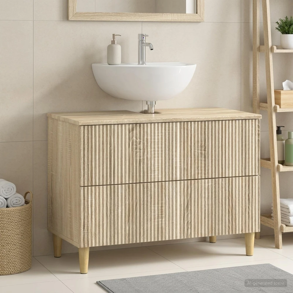 Vonios kriauklės spinta ARNHEM Sonoma ąžuolas 82 x 41 x 59 cm