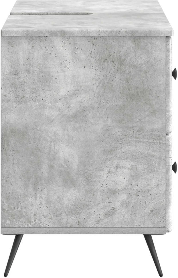 Vonios kriauklės spinta BREDA Betono pilka 82 x 41 x 59 cm