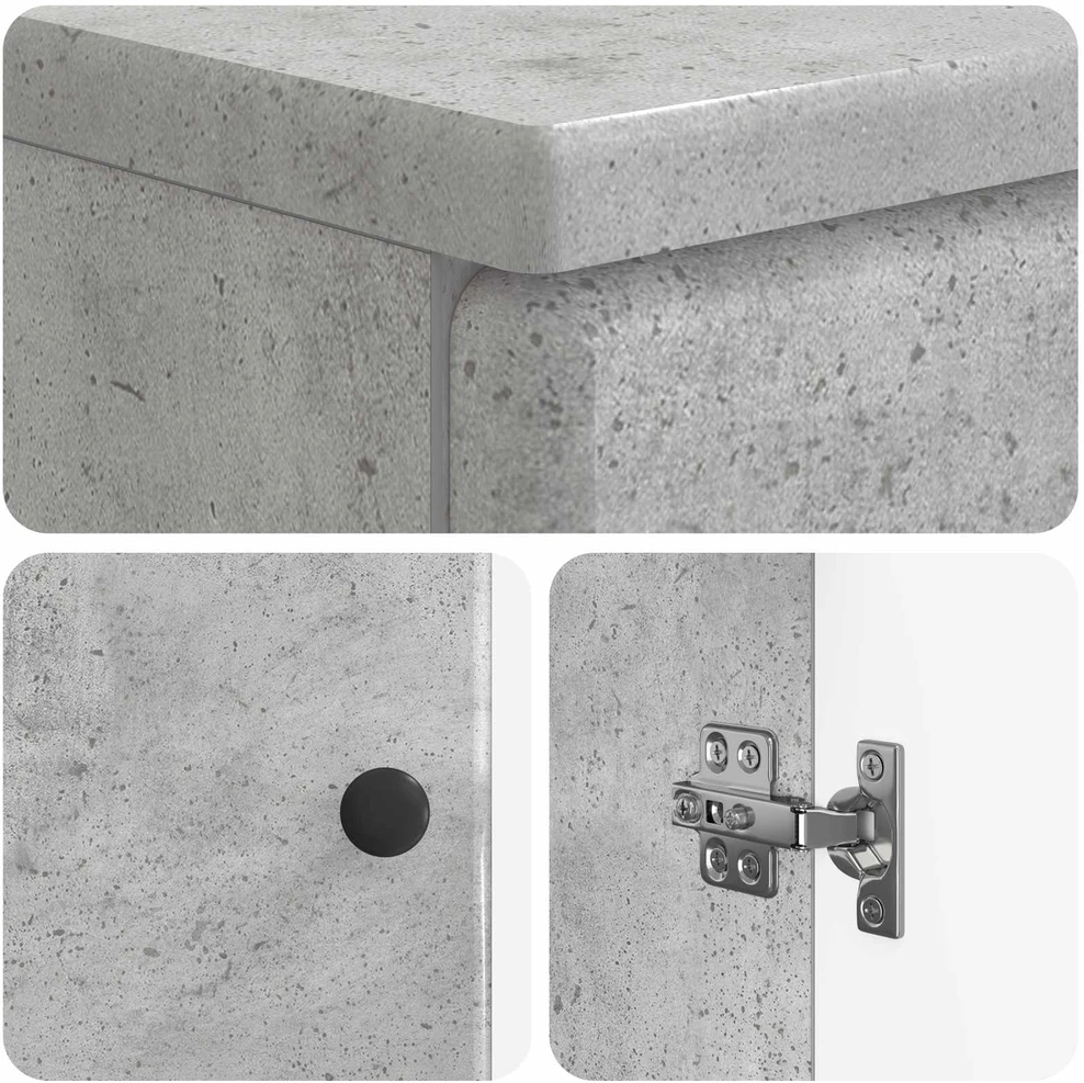 Vonios kriauklės spinta BREDA Betono pilka 59,5 x 31,5 x 59 cm