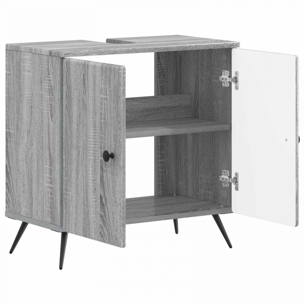 Vonios kriauklės spinta BREDA Pilka Sonoma 59,5 x 31,5 x 59 cm