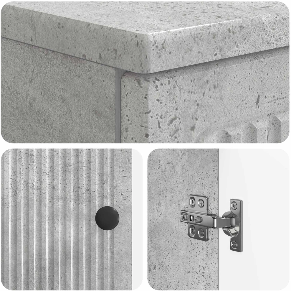 Vonios kriauklės spinta EDE Betono pilka 59,5 x 31,5 x 59 cm