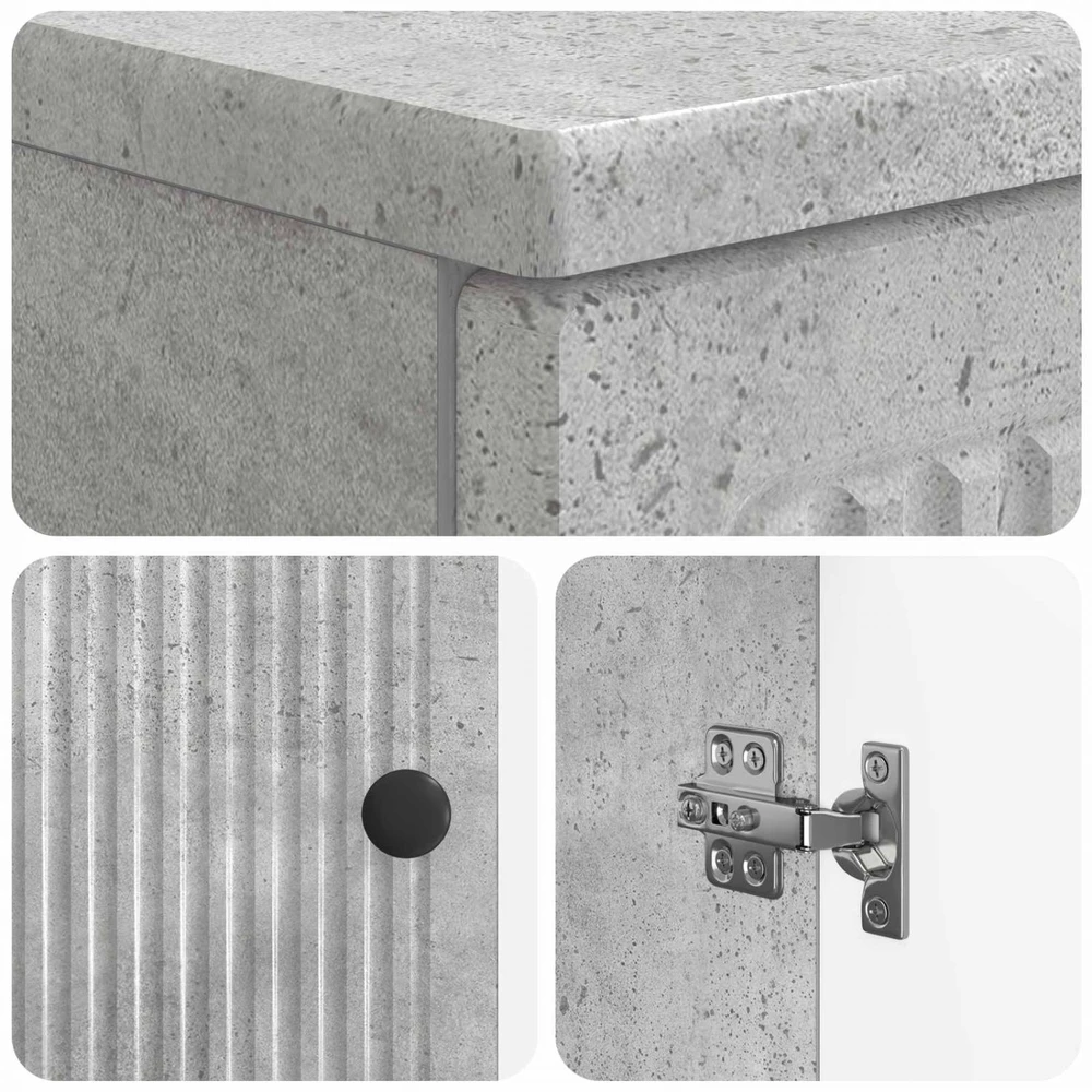 Vonios kriauklės spinta EDE Betono pilka 59,5 x 31,5 x 59 cm