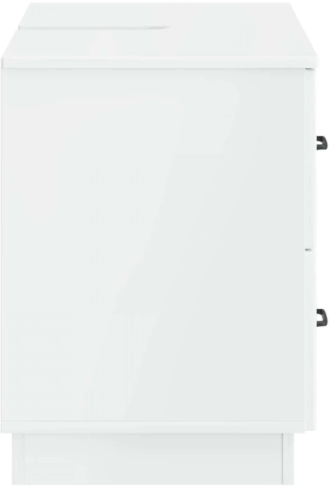 Vonios kriauklės spinta HOORN Itin blizgi balta 82 x 41 x 56 cm