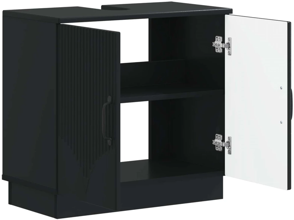 Vonios kriauklės spinta HOORN Juoda 59,5 x 31,5 x 56 cm