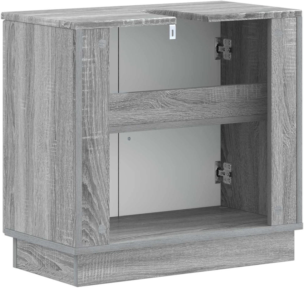 Vonios kriauklės spinta HOORN Pilka Sonoma 59,5 x 31,5 x 56 cm