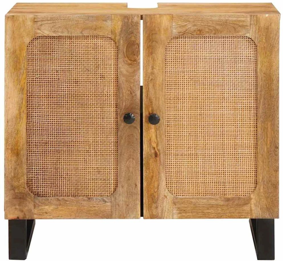 Vonios kriauklės spinta Ruda 62 x 33 x 58 cm Kietas mango medis