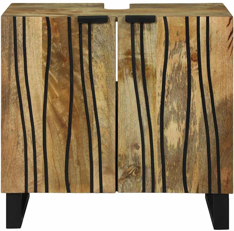 Vonios kriauklės spinta Ruda 62 x 33 x 58 cm Apdirbta mediena