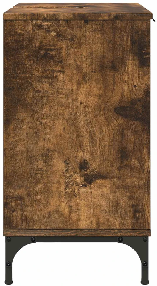Vonios kriauklės spinta Rūkyta ąžuolas 60,5 x 33,5 x 61 cm