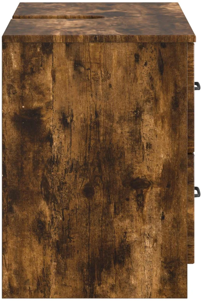 Vonios kriauklės spinta UTRECHT Dūminio ąžuolo 82 x 41 x 56 cm