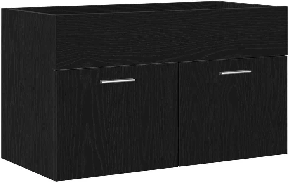 Vonios spintelė Juodas ąžuolas 90 x 38,5 x 46 cm