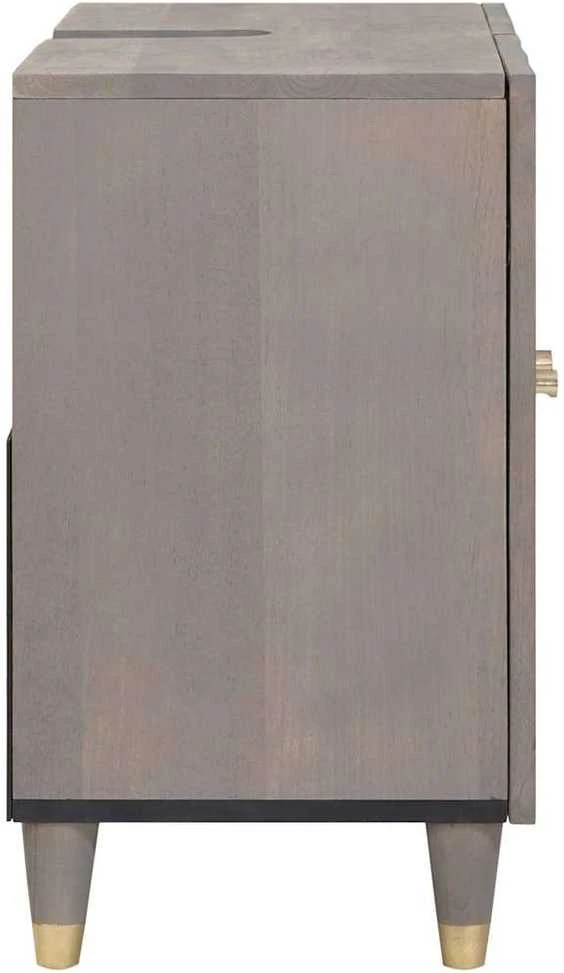 Praustuvo spintelė Pilka 62 x 33 x 58 cm Kietas mango medis