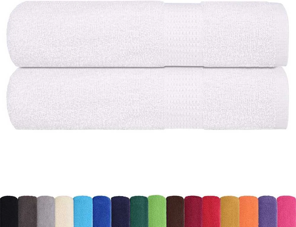Rankšluostis Rankšluosčiai vonios kambariui, FROGN, 2 vnt., balti, 100x150 cm, 360 g/m²