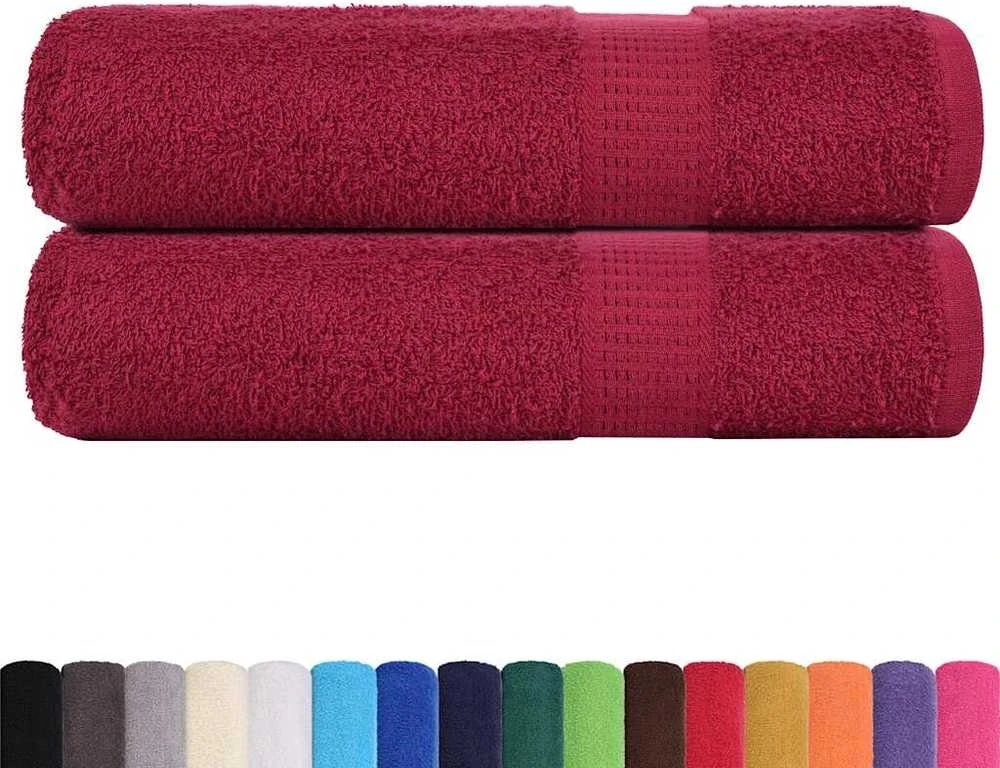 Rankšluostis Rankšluosčiai, FROGN, 2 vnt., bordo spalvos, 100x150 cm, 360 g/m²