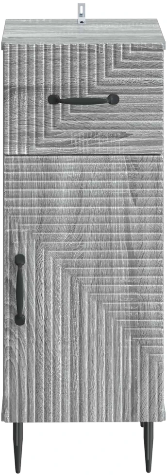 Vonios saugojimo spintelė HAARLEM Pilka Sonoma 30 x 31 x 80 cm