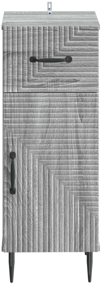 Vonios saugojimo spintelė HAARLEM Pilka Sonoma 30 x 31 x 80 cm