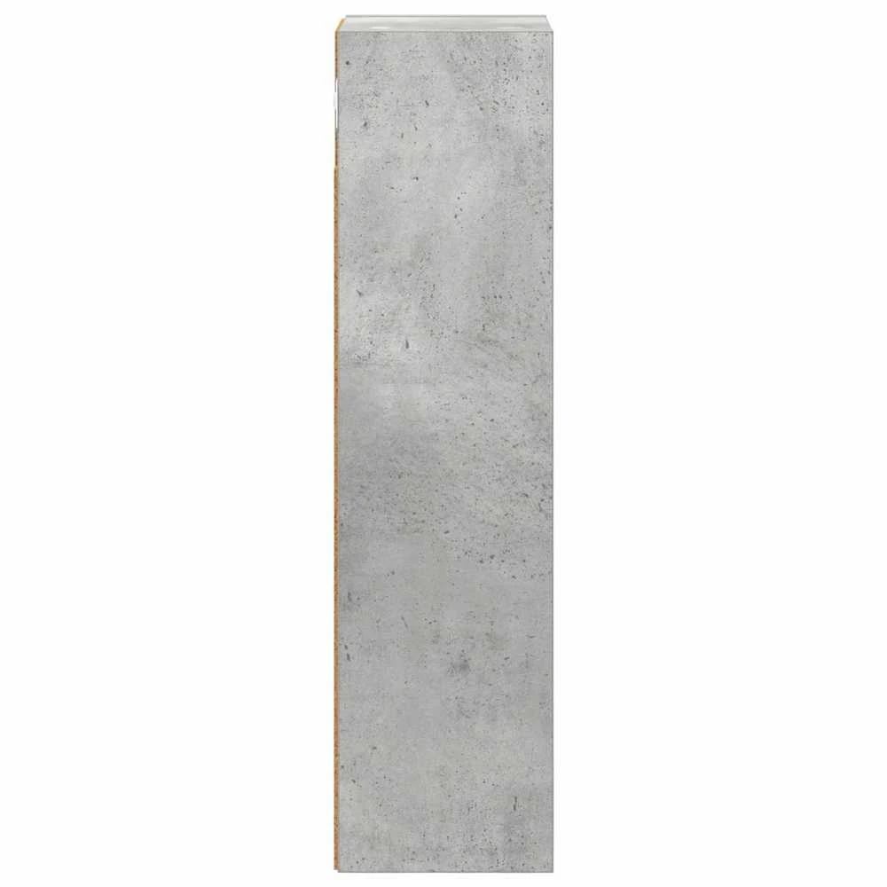 Vonios sieninė spintelė Betono Pilka 20 x 16 x 62,5 cm